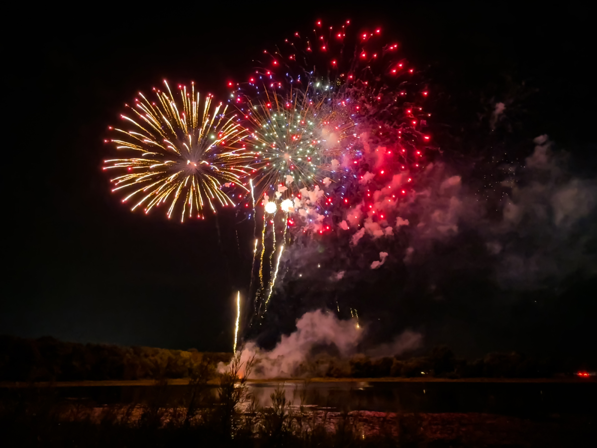 Music, food and fireworks delight the postponed celebration